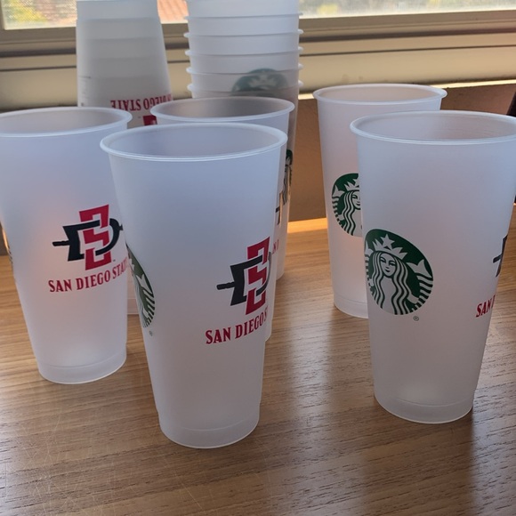 2/$15 Set of (12) brand new Starbucks x SDSU drink cups - Picture 2 of 3
